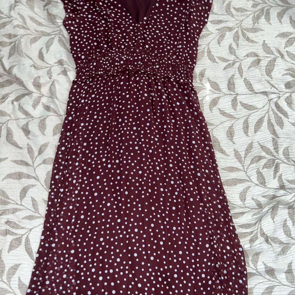 Always Indigo burgundy dress